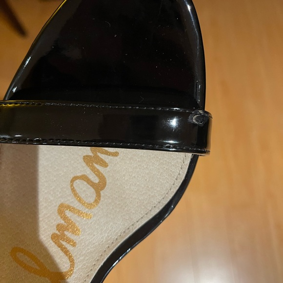 Sam Edelman Patri Black Patent Heels Sandal 8.5 - Picture 7 of 8